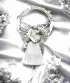 wiszący pamiątka dom kartkowelove aniołek, anioł stróż - pierwsza komunia święta, prezent