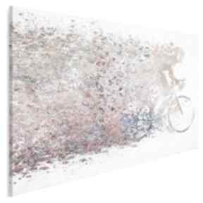 Obraz na płótnie - rower kolarz kolory 120x80 cm 63601 vaku dsgn, kolorowy, peleton