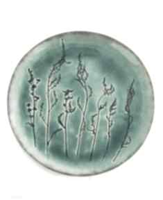 Ozdobny talerz roślinny dekoracje ceramika ana artystyczny, dodatki