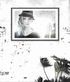 Sens - rysunek cyfrowy plakat na ścianę A3 plakaty ornavi styl skandynawski, kobieta, miasto