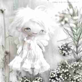 Aniołek e piet artystyczna lalka kolekcjonerska - ręcznie szyta i malowana dekoracje e anioł