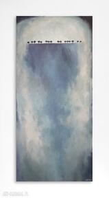 Drzewa obraz akrylowy formatu 50x100 cm paulina lebida, abstrakcja, akryl