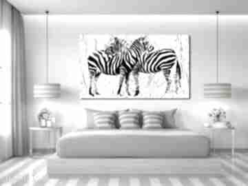 Obraz xxl zebra 1 - 120x70cm na płótnie loft zwierzęta aleobrazy