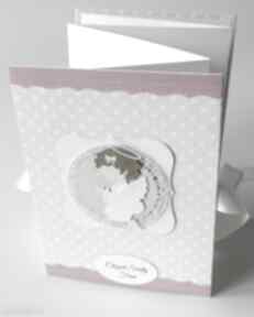 Album harmonijka - chrzest, dziewczynka scrapbooking albumy po godzinach