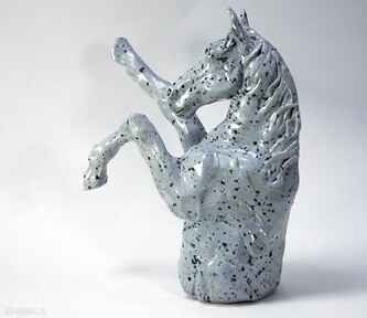 Koń aleksander - rzeźba ceramiczna ceramika azul horse, figurka, konie, hippika