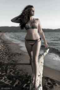 Tęczowe bikini szydełkowe bielizna mon du, kostium plażowy, kąpielowy