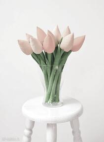 Bukiet. Z materiału. Kwiaty kwiatki tulipany tulipan dom jobuko
