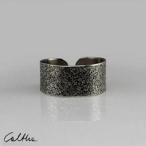 Piasek - pierścionek 130620-06 # caltha pierścinek, obrączka, mosiężny, metalowy