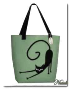 Bardzo duża zielona - neonowa, xxl minimalistyczna torebka z aplikacją 3d natali na ramię torba