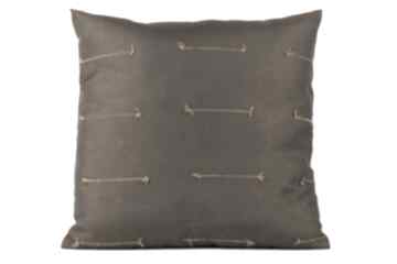 Poduszka dekoracyjna 45x45 handmade - przeplatany brąz tkanina belgijska mg home decor