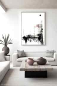 format 61x91 cm hogstudio plakat, plakaty, minimalistyczny, abstrakcja, biało czarny