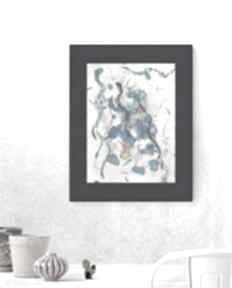 Abstrakcyjna 30x40- dekoracja na ścianę A3 annasko ręcznie malowany, obrazek, minimalizm