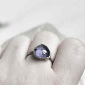 Kobalt - piękny pierścionek w regulowanym rozmiarze pracownia miedzi
