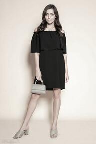 Krótka sukienka hiszpanka - suk201 czarna sukienki lanti urban