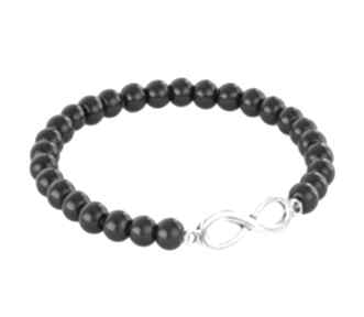 Simply charm black jade with infinity jadeit nieskończoność