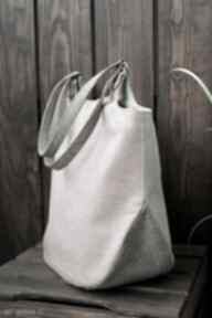 Trójkolorowa torba na ramię happyart, shopperka, xl, prezent, wegańska