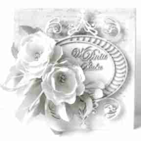 Ślubny szyk - w pudełku scrapbooking kartki marbella, ślub, życzenia, gratulacje