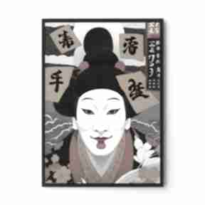 Plakat samuraj azja - format 30x40 cm plakaty hogstudio, do salonu, portret