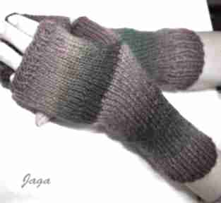 Himalaya rękawiczki jaga11 mitenki, rękodzieło, druty, wełna, kolorowe