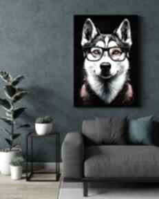 Husky pies: zwierzęta, obraz. Na płótnie - 50x70
