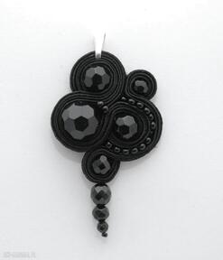 Wieczorowy: onyks, elegancki: soutache wisiorki si su