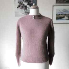 Ręcznie na drutach - stylowy, uroczy sweterek swetry buena artis rękodzieło, sweter, wykonany