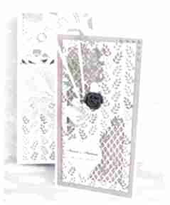 Personalizowana kartka ślubna w pudełku scrapbooking wrzosowisko, prezent