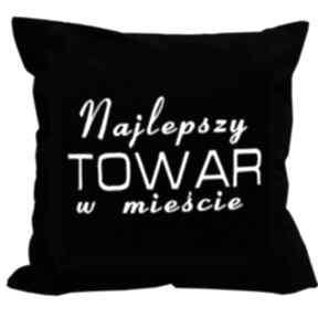 Najlepszy towar w mieście z haftem 40x40cm majunto w mi, poduszka, napis, tekst, haft