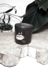 Kubek z ustami kubki palcik ceramika artystyczna, rzeźba użytkowa, rękodzieło, prezent