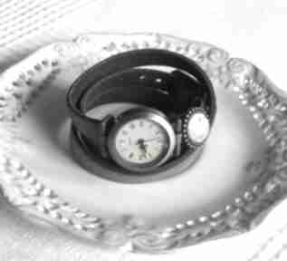 vintage z grafiką skórzany żywa zieleń zegarki malowanaskrzynia biżuteria, zegarek, bransoletka