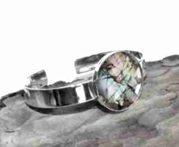 Amazing: unikalna bransoleta z grafiką w szkle 3d gala vena kolorowa, srebrny, efektowna