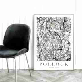 Modny plakat pollock watery paths - format 40x50 cm plakaty hogstudio, obraz, nowoczesny