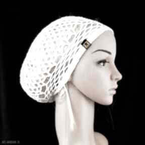 Plażowa siatka na włosy - biała czapki