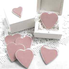 Walentynkowe serduszko ceramika pracownia ako serce, magnes, pudełko, romantyczne