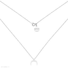 Srebrny naszyjnik z księżycem sotho 925, srebro, necklace, księżyc