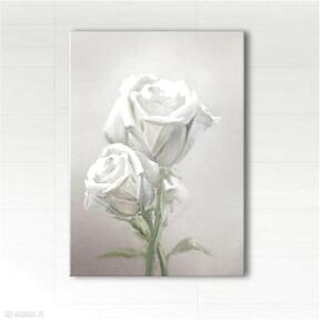 Obraz - kremowe róże - wydruk na płótnie