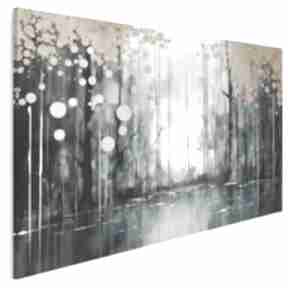 Obraz na - las koła 120x80 cm 117801 vaku dsgn z lasem - abstrakcyjny krajobraz, płótnie