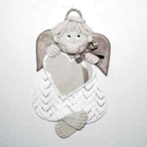 Pomysł na prezent. Anioł - radek ma pamiątkę dekoracje świąteczne magosza aniołki, masa solna