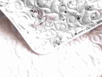 Dwustronna narzuta lub kołdra 150 210cm z różowego minki i miętowej bawełny w jednorożce koce