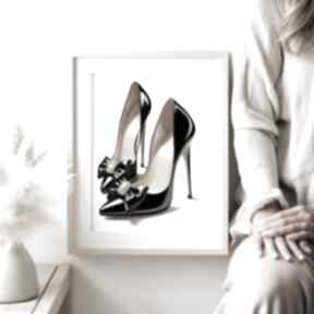 Kobiecy plakat - format 40x50 cm buty szpilki francja plakaty hogstudio, do domu, dla kobiet