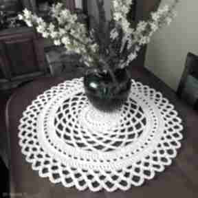 Serweta na stół ze sznurka bawełnianego 80cm podkładki misz masz dorota ozdobna, dekoracyjna