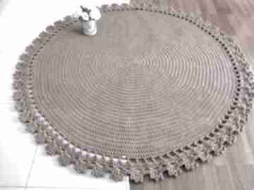 Dywan circle 180cm motkiem i sznurkiem dywany, do salonu, sypialni, z bawełny, ze sznurka
