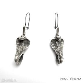 Kobra - kolczyki srebrne venus galeria srebro, prezent, biżuteria