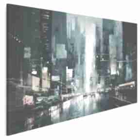 Obraz na płótnie - abstrakcja miasto nocą ulica weduta 120x80 cm 121701 vaku dsgn, nowy jork