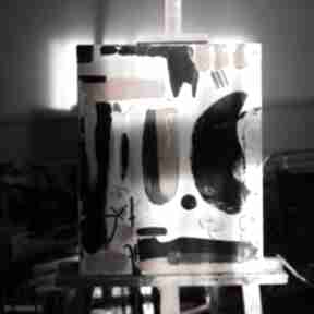 Abstrakcja obraz akrylowy "zachłanność nocy" wirginia bryll noc - poezja, minimalizm