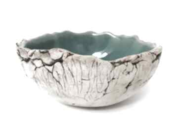 Miseczka organiczna ceramika ana dekoracyjna, miska ceramiczna, jak skała, parapetówka