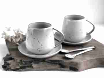 Zestaw dla - duża ceramiczna kubek beczułka cappuccino kubki tyka ceramika, filiżanka