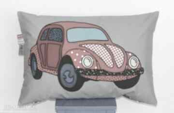Poduszka z samochodem dla dziecka nitka wyobraznia samochód, auto, chłopiec, garbus