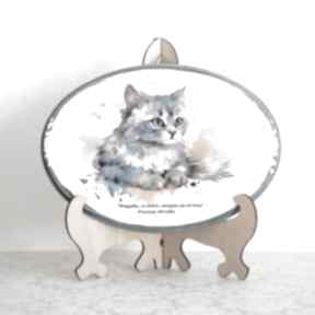 Obraz panna kotta, kot kociara przesłanie dekoracje