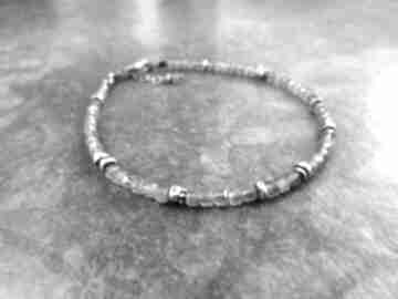 lahovska labradoryt, z kamieni, srebro, srebrna bransoletka, prezent dla dziewczyny